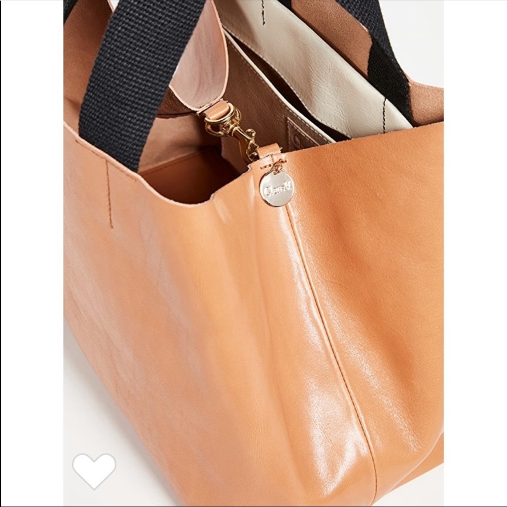 Clare V. Natural Rustic Leather Bateau Tote